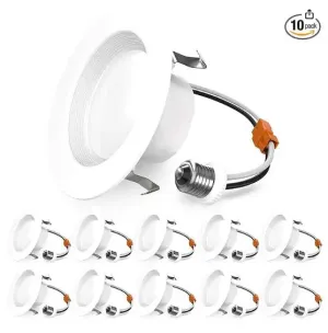 12 Pack Retrofit LED Recessed Lighting 6 Inch