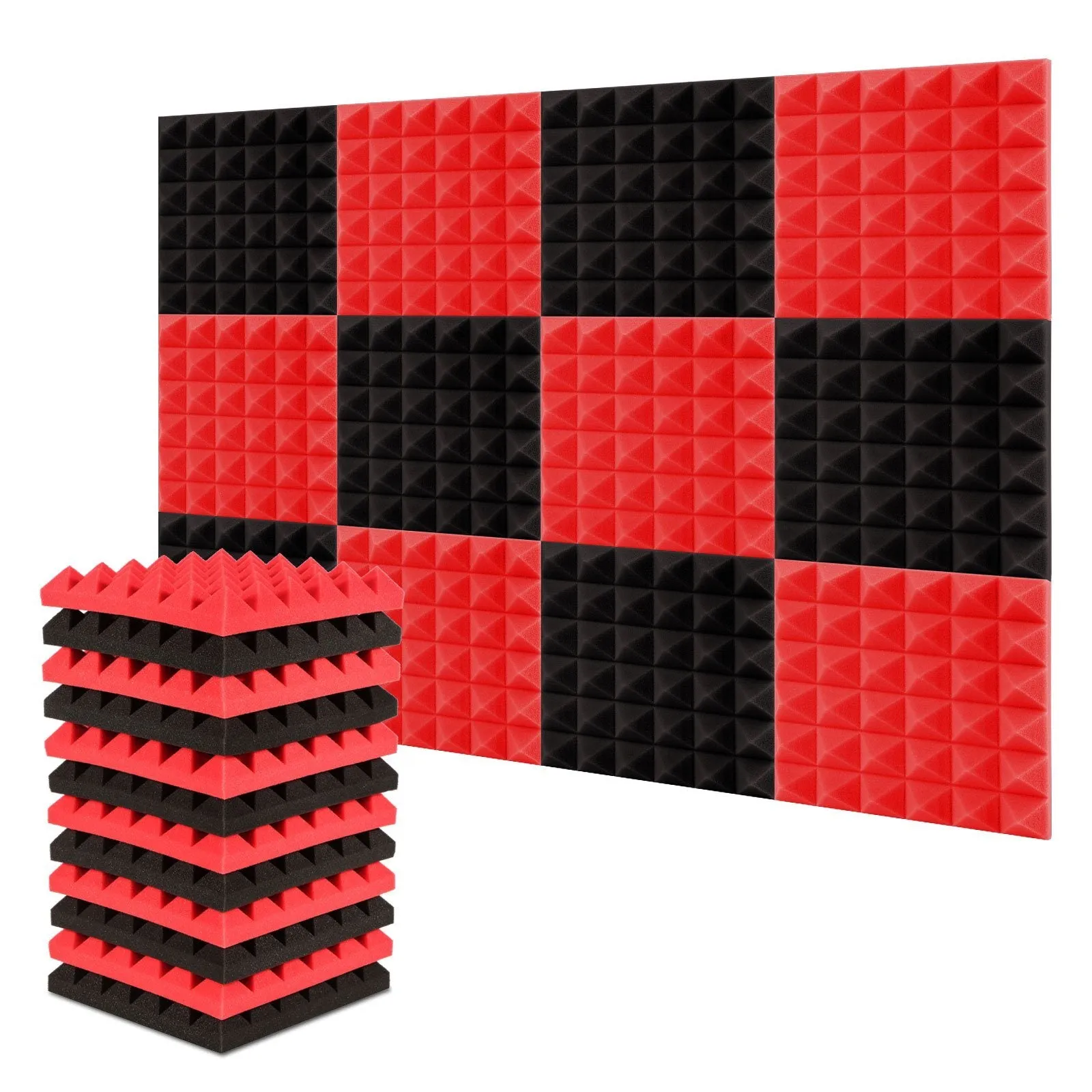 12-Pack: Sound Absorbing Foam for Recording Studio