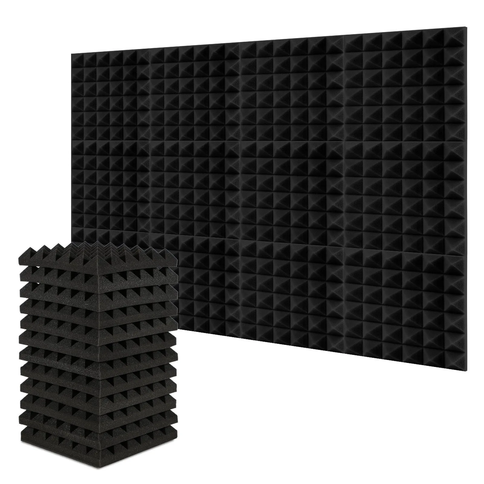12-Pack: Sound Absorbing Foam for Recording Studio