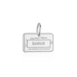 Bahrain Passport Stamp Charm Silver