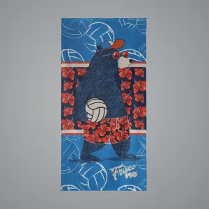 Beach Volleyball Bear Beach Towel 