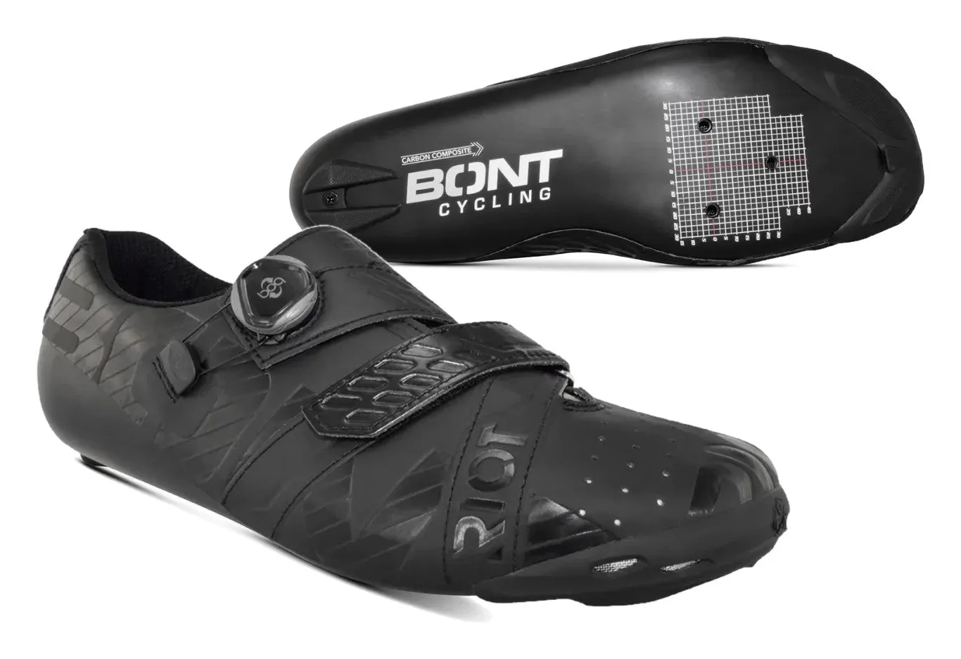 Bont Riot  Carbon Road Shoe Black/Gloss Black