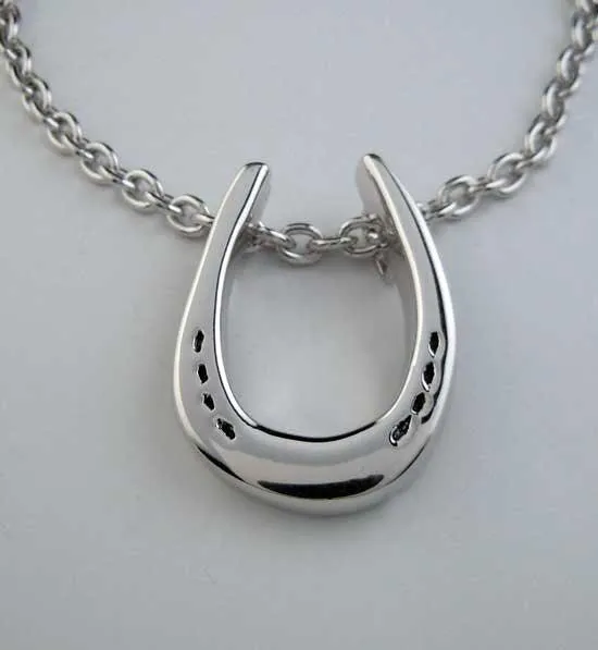 Charles Horseshoe Necklace Sterling Silver