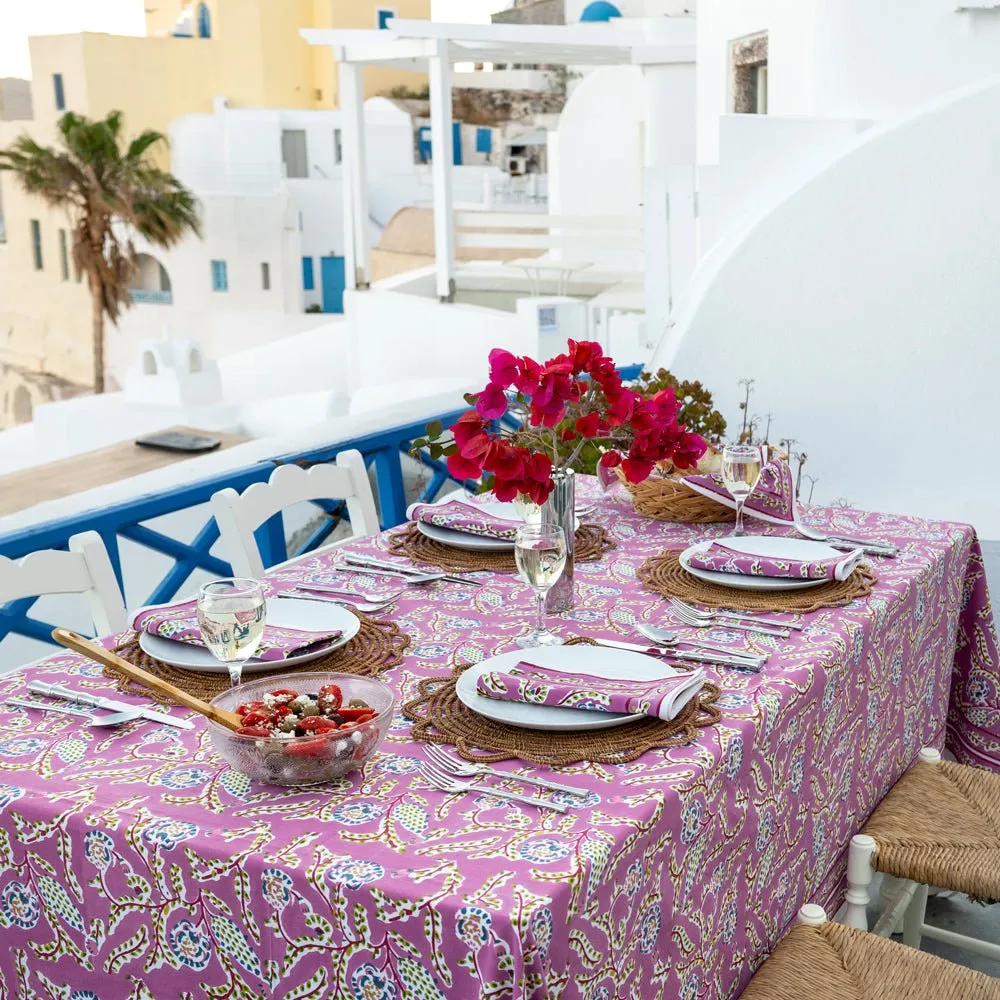 Climbing Dahlia Lilac Tablecloth