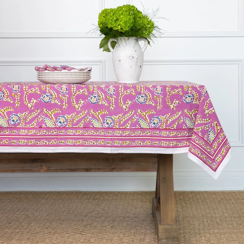 Climbing Dahlia Lilac Tablecloth