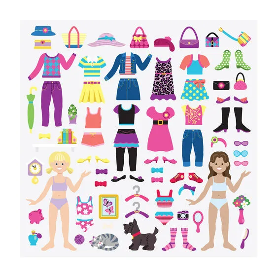 Dress Up Puffy Sticker Play Set