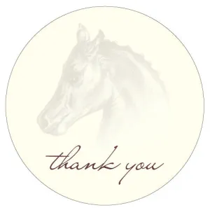 Equestrian Love Large Sticker Black