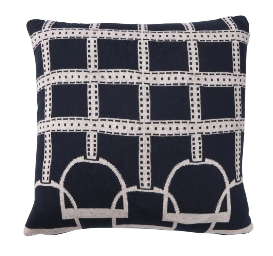 Equestrian Luxe 50x50cm Filled Cushion Navy