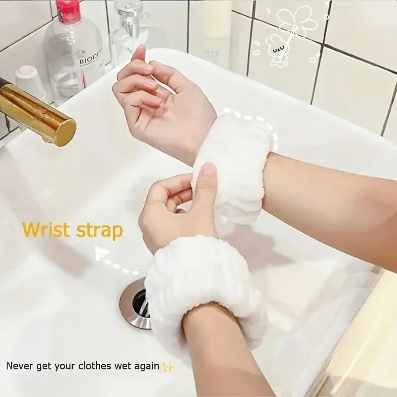 Face Washing Wrist With Sweat Wiping Bracelet Absorbing Sleeve