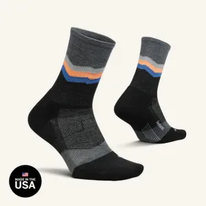 Feetures! | Merino 10 | Max Cushion | Mini Crew | Switchback Charcoal