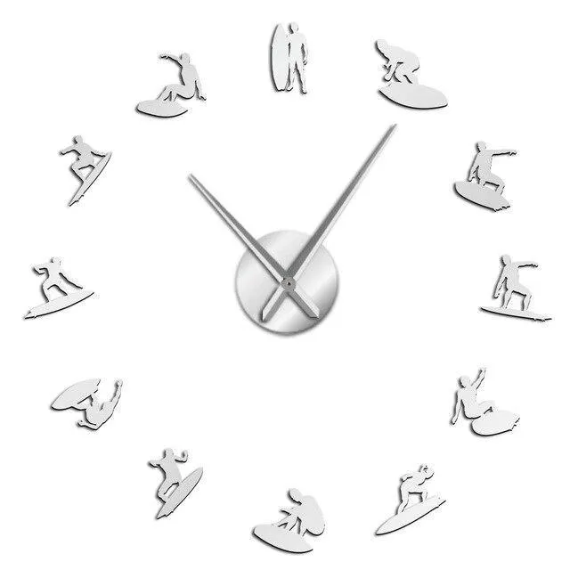 Giant Surfing Wall Clock