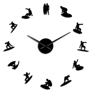 Giant Surfing Wall Clock