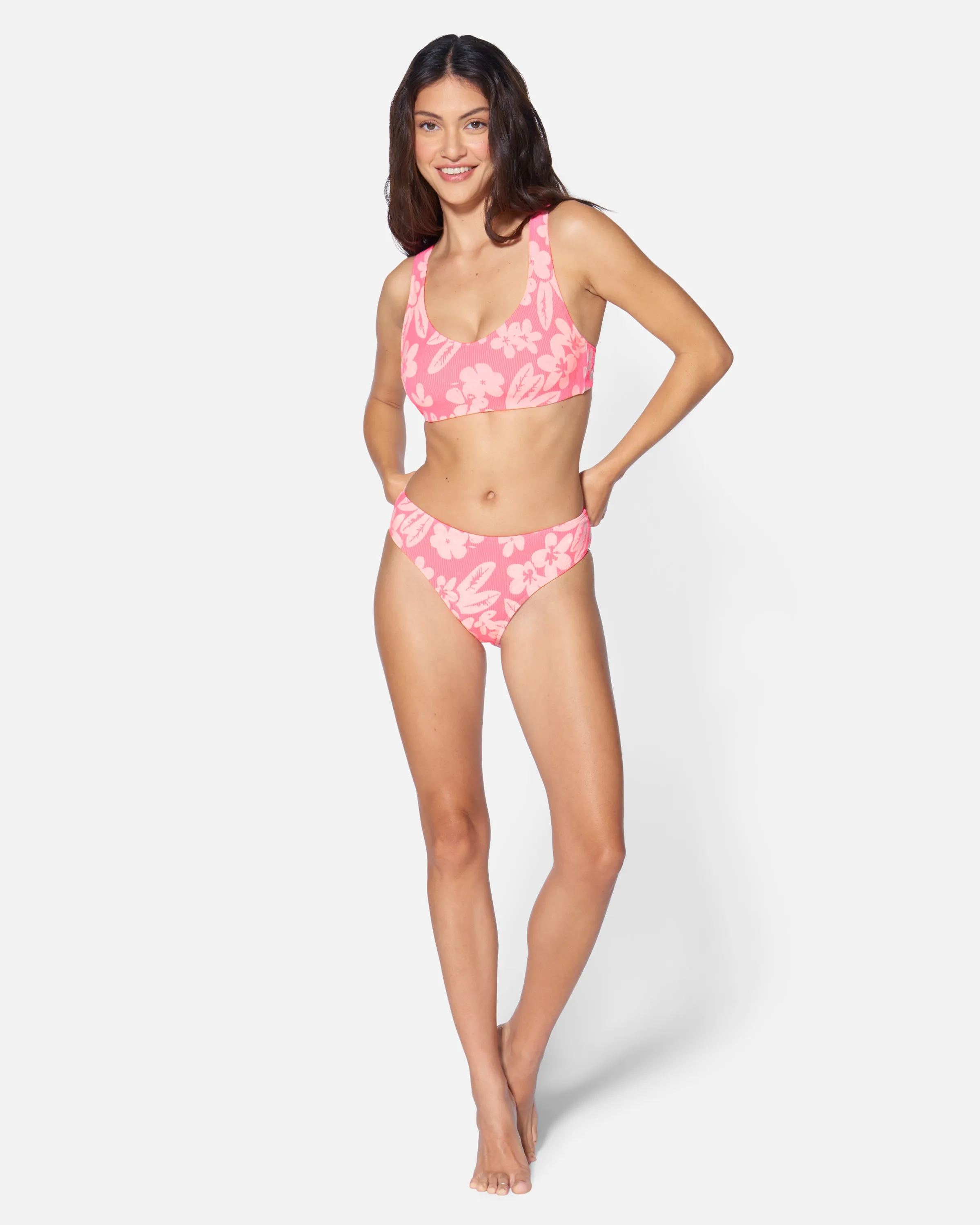 Max Flower Scrunch Soft Strap Top