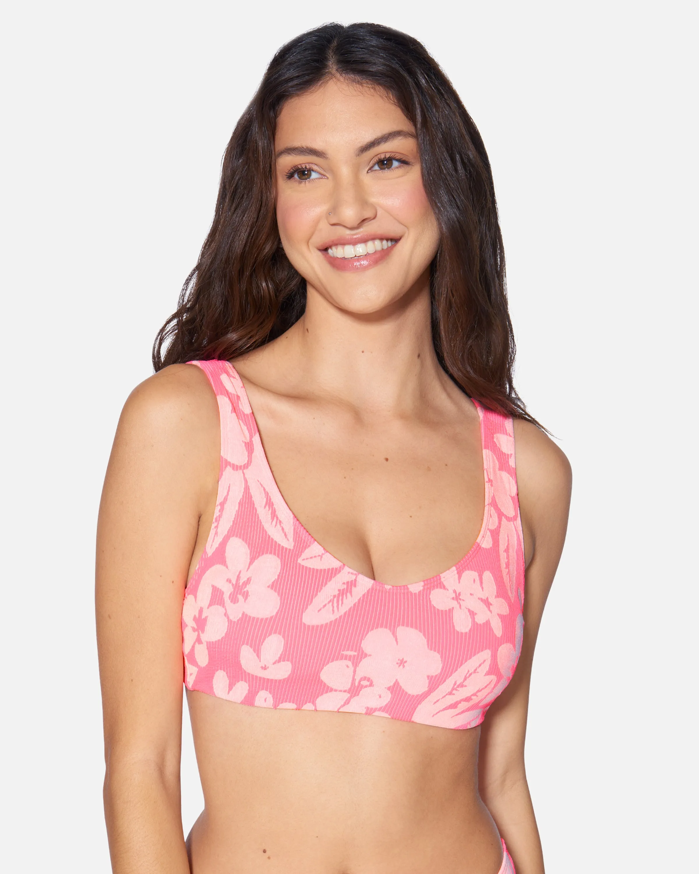 Max Flower Scrunch Soft Strap Top