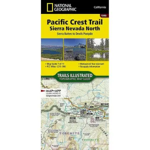 National Geographic Pacific Crest Trail: Sierra Nevada North Map [Sierra Buttes to Devil's Postpile]