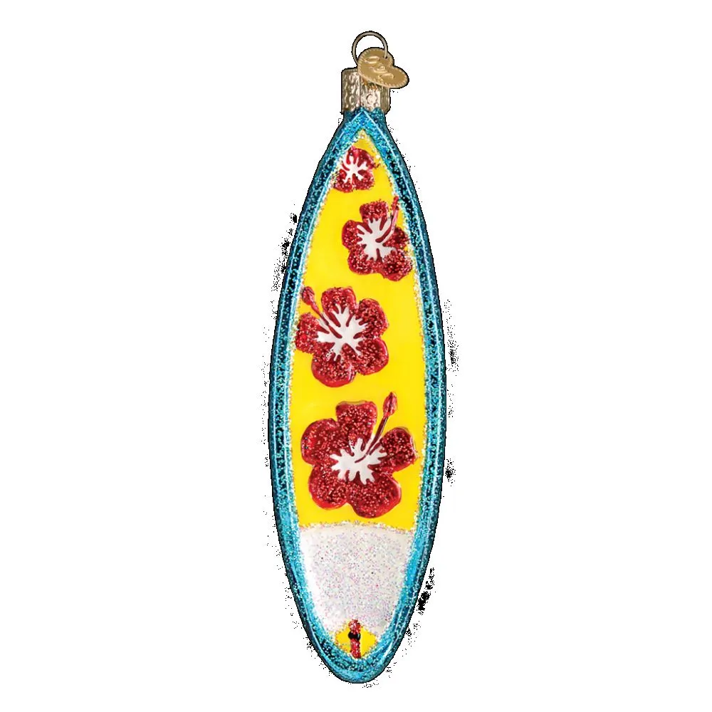 Old World Christmas Surfboard Ornament