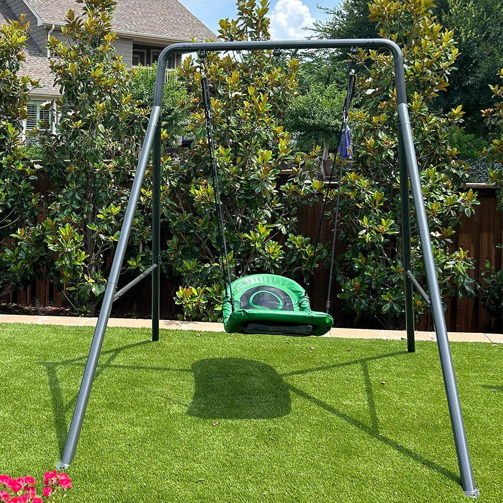 Single Swing Set With Boat Swing