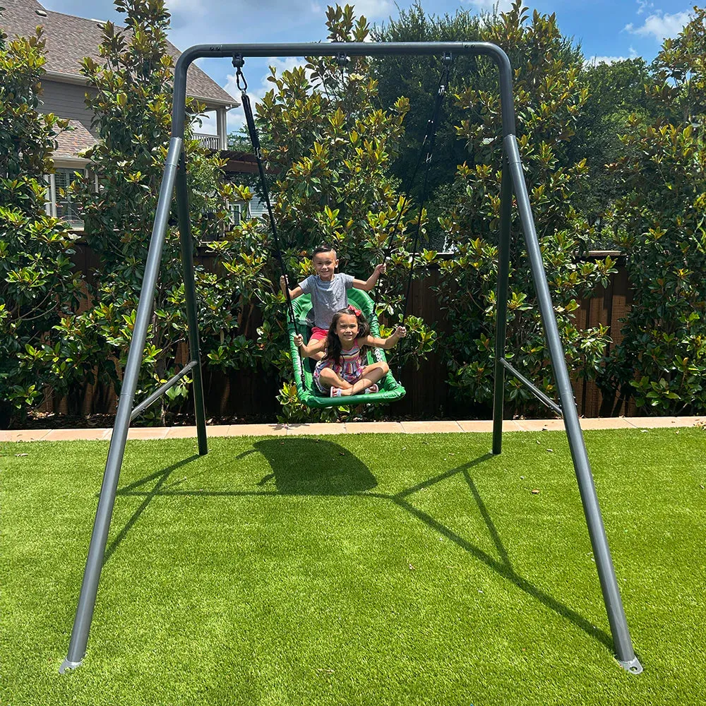 Single Swing Set With Boat Swing