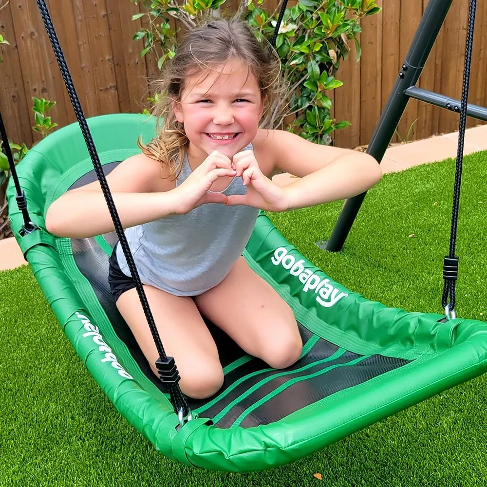 Single Swing Set With Boat Swing