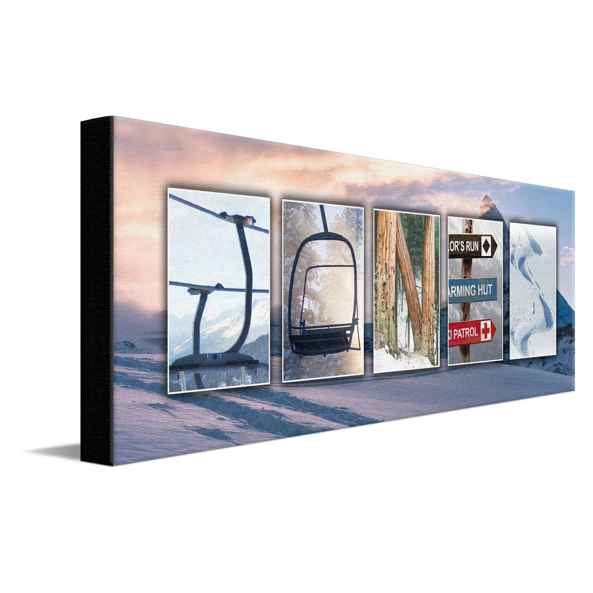 Snowboard Name Art Print