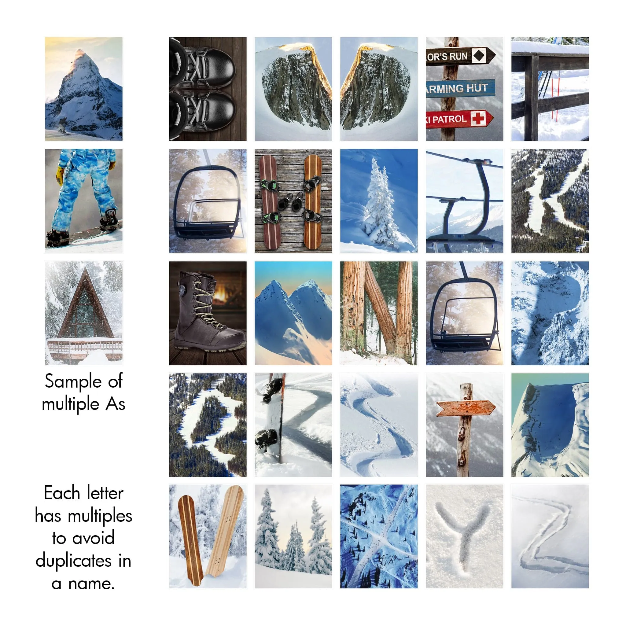 Snowboard Name Art Print