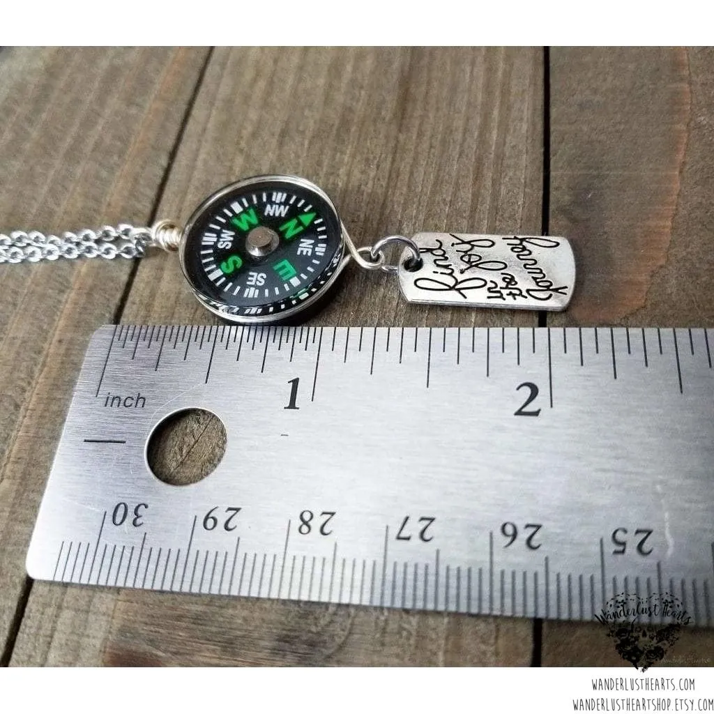 Travel Compass necklace