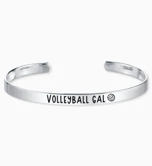 Volleyball Gal - Volleyball Position Engraved Bangle