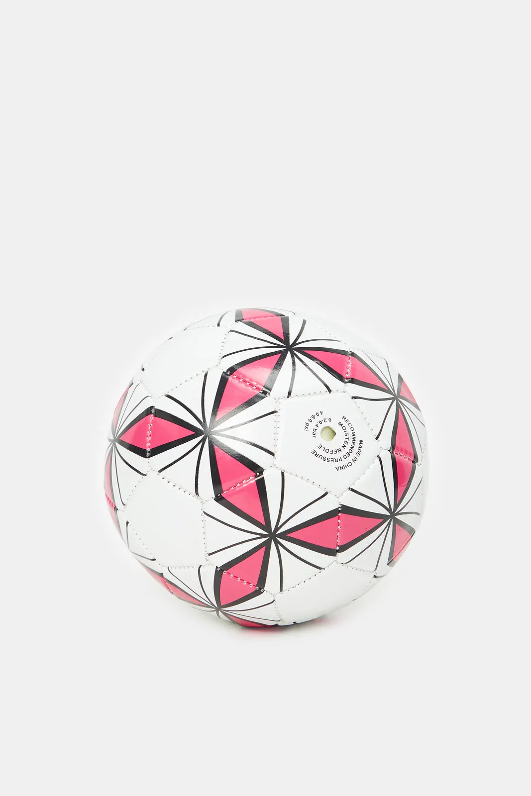 White And Red Printed Football