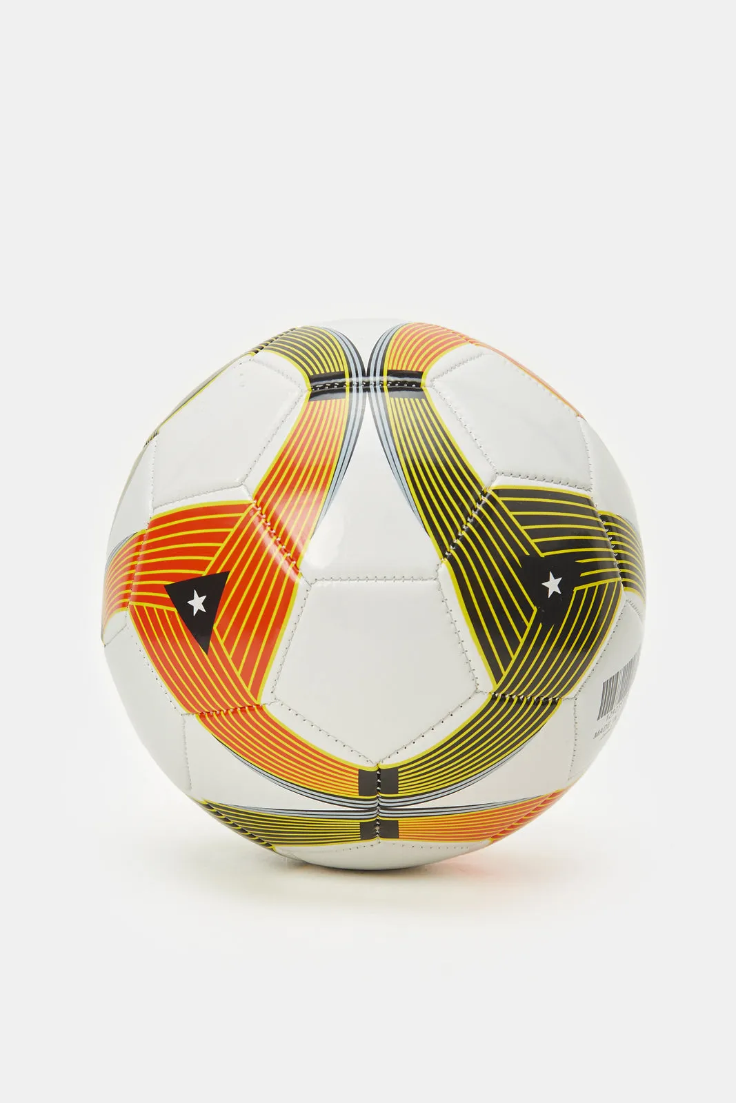 White Printed Football