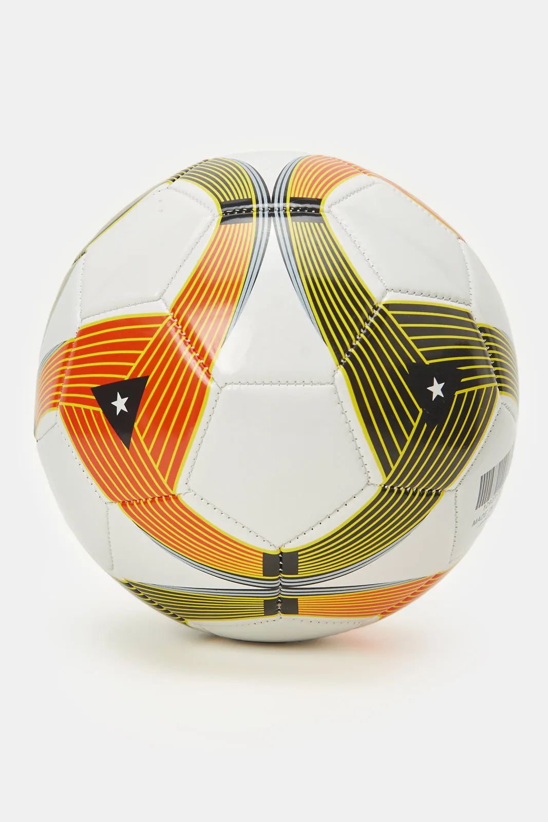 White Printed Football