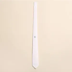White Silk Tie